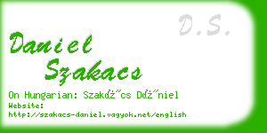 daniel szakacs business card